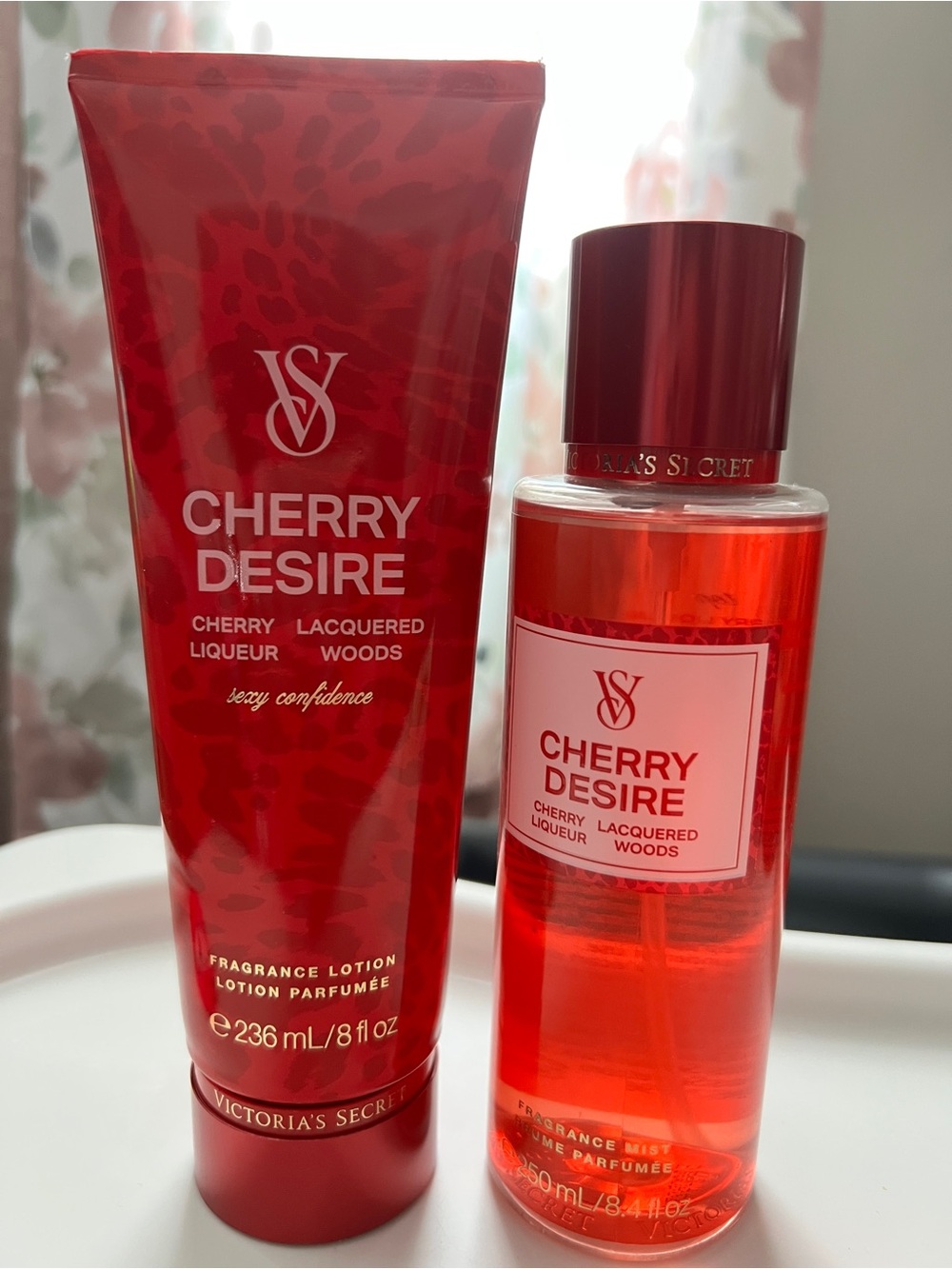 Victoria's Secret Cherry Desire Lotion & Fragrance Mist - Red